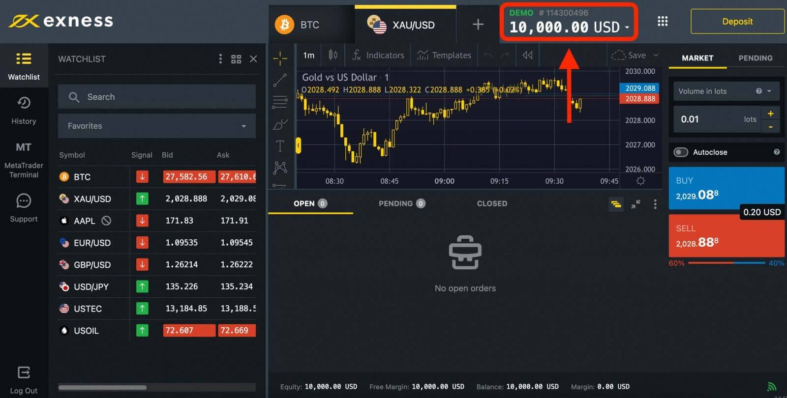 Comment se connecter et commencer à trader le Forex sur Exness