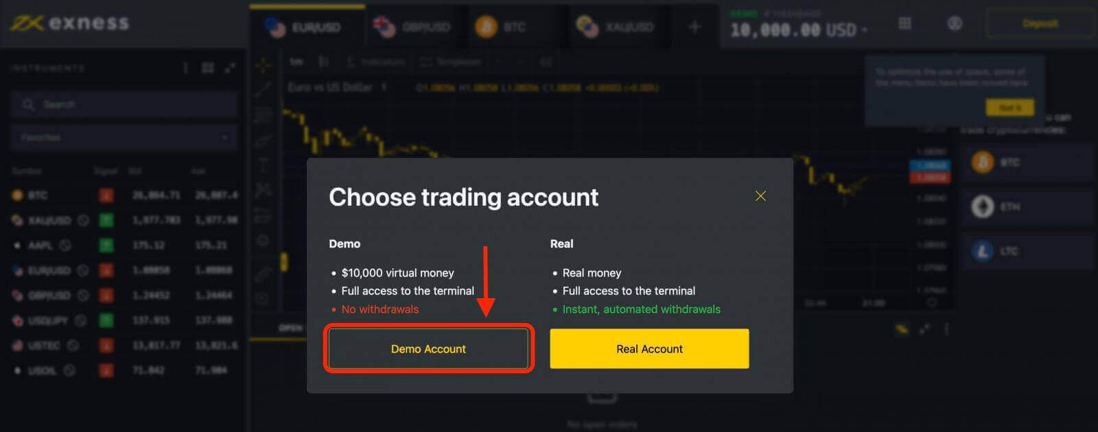 How to Open a Demo Account on Exness How to Open a Demo Account on Exness